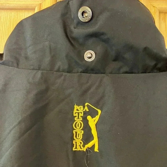PGA Tour Mens Full Zip Golf Convertible Windbreaker Jacket Size XL Black SP EXC - Picture 1 of 12